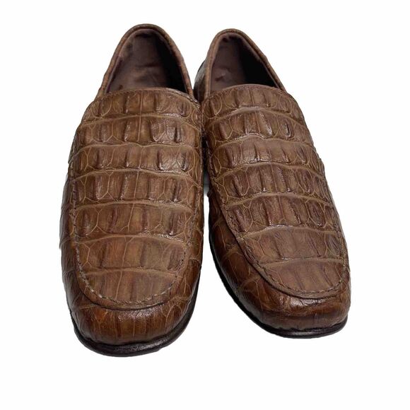 Veari Alligator Leather Loafers - Picture 5 of 10